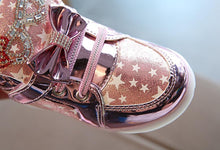 Load image into Gallery viewer, Modern Trend NEW Fashion Style Baby Fashion Sneakers For Children Girls Star Luminous Child Casual Colorful Light LED Shoes Sneakers