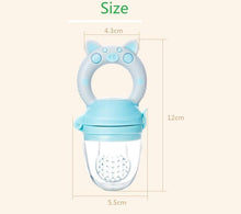 Load image into Gallery viewer, Silicone Baby Pacifier Feeder Cartoon Animal Infant Nipple Holder Newborn Fruit pacifier Tetine Silicona Nipple Bit