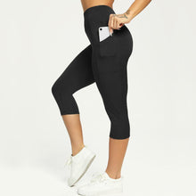 Load image into Gallery viewer, Casual Women's Yoga Pants Gym Fitness Sports Cropped Leggings Pocket Slim Pants Female Solid Color Women's Seamless Scrunch Legging Workout Leggings For Women Lift Tight Gym Yoga Home Pants