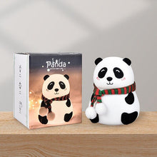 Load image into Gallery viewer, Night Light for Kids, 7-Color Silicone Big Eyes Panda Nursery Lights, USB Rechargeable LED Lamp for Girls and Boys Bedrooms