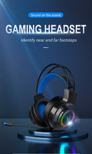 Load image into Gallery viewer, G58 G60 Gaming Headset 7.1 Stereo SVirtual Surround Bass Earphone Headphone with Mic LED Light for Computer PC Gamer Foldable