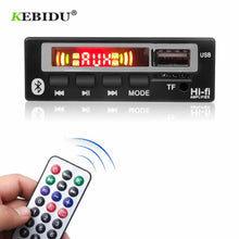 Load image into Gallery viewer, KEBIDU Bluetooth5.0 MP3 WMA WAV Decoder Board 5V 12V Wireless Audio Module Color Screen USB TF FM Radio For Car accessories