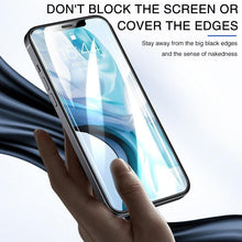 Load image into Gallery viewer, 4K HD Full Cover Protective Glass on For iphone 11 12 13 14 PRO MAX Screen Protector Tempered Glass On iphone 14 Plus X XR Glass Tempered Glass Film with HD Clarity Touch Accurate Impact Absorb Screen Protector