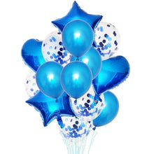 Load image into Gallery viewer, 14Pcs Multi Confetti Balloons For Happy Birthday Party Balloons In Several Luxury Variant Helium Ballons For Celebrations for Boy Girls and Babies party