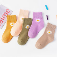 Load image into Gallery viewer, 5 Pairs Baby Boys Winter Socks Cartoon Bear Kids Spring Autumn Cotton Breathable For Kids