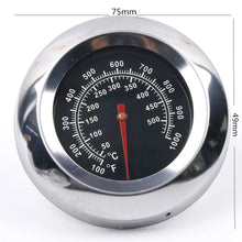 Load image into Gallery viewer, 500 ℃ 1000℉ Degree Roast Barbecue BBQ Smoker Grill Thermometer Temp Gauge Dia 3" Outdoor Stainless Steel BBQ Thermometer 2023