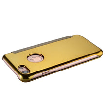 Load image into Gallery viewer, Luxury iphone Flip Case iphone 11 12 13 14 Cover Clear View Windows Mirror Magnetized Simple Closure Unique Flip Phone Stylish Case For iPhone