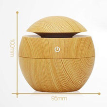 Load image into Gallery viewer, Ultrasonic Air Humidifier Wood Essential Aroma Oil Diffuser With LED Light Electric Aromatherapy Mist Maker