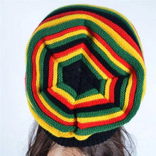 Load image into Gallery viewer, Jamaica Reggae Gorro Rasta Style Cappello Hip Pop Men's Winter Hats Female Red Yellow Green Black Fall Fashion Women's Knit Cap
