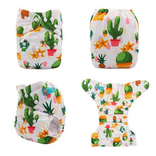 Load image into Gallery viewer, ModernLuxury Printed Baby Cloth Diaper Reusable Cloth Nappy Snap Adjustable Pocket Diaper Nappies For Baby Kids