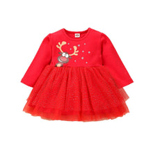 Load image into Gallery viewer, New Princess Baby Kids Girls Christmas Solid Deer Tutu Skirt Dress Unique Design Perfect Gift