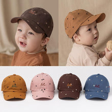 Load image into Gallery viewer, Cute Cotton Baby Hat Cap Kids Boy Adjustable Baseball Hats Children Snapback Hip-Hop Sun Hat