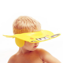Load image into Gallery viewer, Baby Bathroom Safety Visor Hat Child Shower Cap Adjustable Soft Protect Cute Children Shampoo Safety Protection Bathroom Accessories