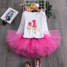 Load image into Gallery viewer, Unicorn Party Dresses For 1 Year Baby Girl Birthday Outfits FOr 1st Birthday Party