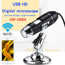 Load image into Gallery viewer, Adjustable 1600X 2MP 8 LED Digital Microscope Handheld Portable Digital USB Magnifier Electronic HD Magnification Endoscope