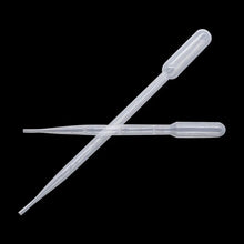 Load image into Gallery viewer, 100Pcs 0.2/0.5/1/2/3/5/10ML Laboratory Pipette Plastic Disposable Graduated Pasteur Pipette Dropper Polyethylene Makeup Tools