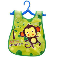 Load image into Gallery viewer, Modern Interesting Cartoon Adjustable Baby Bibs Waterproof Lunch Feeding Bibs Baby Cartoon Feeding Cloth Children Bib For Kids