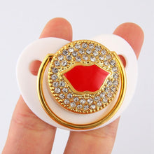 Load image into Gallery viewer, Diamond Luxury Modern Cartoon Eye Baby Pacifier Bling Newborn Kids Baby Boys Girl Nipples Silicone Pacifier For Baby