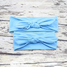 Load image into Gallery viewer, Modern Mother & Daughter Rabbit Ears Bow Hair Bands Cloth Headband Bowknot Headwear Bow
