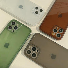 Load image into Gallery viewer, Transparent Soft Silicone Bumper Protection Retro Color Transparent Shockproof Phone Case New Silicone Phone Case Cover For Iphone 7 8 Plus 11 12 Mini 13 Pro Max X Xr Xs Max Shockproof