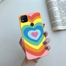 Load image into Gallery viewer, Silicone with Design Print Pattern Shockproof-Absorption Bumper Protective Back Cover For Xiaomi Redmi 10A Case 2022 Love Heart Candy Painted Phone Cover Soft Silicone Case For Xiaomi Redmi 10A Redmi10A