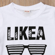 Load image into Gallery viewer, Baby Hip Hop Short Sleeve Summer Toddler Infant Like A Boss Letter Tops T-shirt and Pants Outfits 2Pcs Ste For Boys