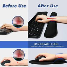 Load image into Gallery viewer, Ergonomic Mouse Pad with Wrist Rest - Non-Slip Base for Office & Gaming