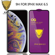 Load image into Gallery viewer, 3PCS Tempered Glass OG Screen Protector for iPhone 14 13 12 11 Pro XS Max X XR Full Glue Cover Big Curved 7 8 Full Coverage Screen Protector iPhone Glass Screen Protector