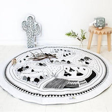 Load image into Gallery viewer, Creative Elephant Design Baby Play Mat Round Carpet Cotton Animal Play Mat Newborn Infant Crawling Carpet For Baby Kids
