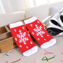 Load image into Gallery viewer, Luxury Christmas Cotton Winter Autumn Baby Girls Boys Kids Socks Children Terry Snowflake Elk Santa Claus Christmas Sokcs for Kids