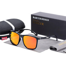 Load image into Gallery viewer, Square High Quality Titanium Sunglasses for Men Polarized Sunglasses With Mirror Gradient Glasses Titanium TR90 Frame Oculos De Sol gafas and UV400 Protection