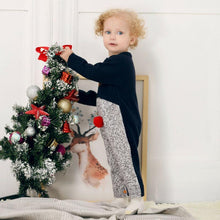 Load image into Gallery viewer, Baby Christmas Rompers Reindeer Knitted Jumpsuits Toddler Children Warm Wool Clothes 0-2Y For Boys and Girls Christmas Eve Costume