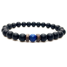 Load image into Gallery viewer, Lava Stone Men Wrist Bracelet Natural Moonstone Bead Tibetan Chakra Diffuser Bracelets For Men Jewelry Cool Gifts