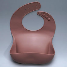 Load image into Gallery viewer, Newborns Solid Silicone Baby Feeding Bibs Burp Cloths Fashionable Breastplate Baby Stuff For Kids