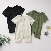Load image into Gallery viewer, Newborn Infant Baby Boy Girls Unisex Button Romper Jumpsuit Playsuit Sunsuit Clothes For Girls And Boys
