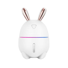 Load image into Gallery viewer, 300ML Mini Air Humidifier Cute Rabbit USB Aroma Essential Oil Diffuser Colorful Night Light Car Office Mist Maker