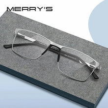 Load image into Gallery viewer, MERRYS DESIGN Men’s Titanium Glasses – Ultralight Square Prescription Frame