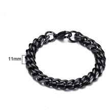 Load image into Gallery viewer, Men's Bracelet Curb Cuban Link Chain Stainless Steel Mens Womens Bracelets Bangle Gold Tone No Fade