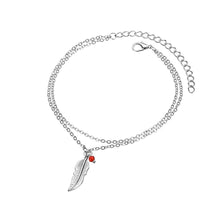 Load image into Gallery viewer, Gold Metal Shell Coconut Tree Female Anklets Barefoot Sandals Foot Summer Double Layers Foot Bracelets Leg Jewelry