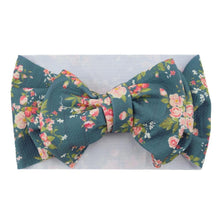 Load image into Gallery viewer, Luxury Mdoern Big Baby Kids Bows Headband Girls Floral Headwrap Elastic Hair Accessories Toddler Knotted for Girls