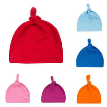 Load image into Gallery viewer, Baby Knot Cotton Hat Spring Autumn Toddler Beanies Cap Winter Warm Solid Color Children Hat