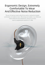 Load image into Gallery viewer, KZ EDX Wired Headset In-Ear Monitor Earbuds Earphones Detachable Cable Sport Game Noice Cancelling Headphone With Microphone
