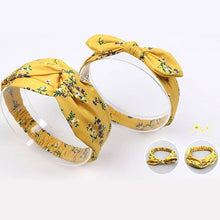 Load image into Gallery viewer, Modern Mother & Daughter Rabbit Ears Bow Hair Bands Cloth Headband Bowknot Headwear Bow