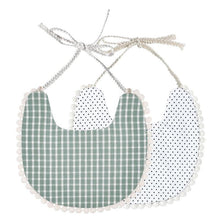 Load image into Gallery viewer, Double-deck Infant Baby Girl Boy Bib Kid Toddler Dinner Feeding Tassel Cotton Linen Burp Cloths