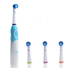 Load image into Gallery viewer, Modern Rotation Proffesional Electric Toothbrush with 4 & 8 Replacement Heads Deep Clean Battery Operated Tooth Brush Teeth Whitening Teethbrush For Adults