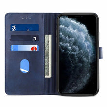Load image into Gallery viewer, Luxury Red Leather Magnetic Flip Case For Iphone 14 12 13 11 11 Pro Max Xr Xs Max X Wallet Cover For iphone Leather Wallet Case Card Slots Kickstand Magnetic Buckle Flip Phone Cover
