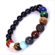 Load image into Gallery viewer, Galaxy Solar System Bracelet Universe Nine Planets Natural Stone Stars Earth Moon Bracelet For Women Man Fashion Jewelry