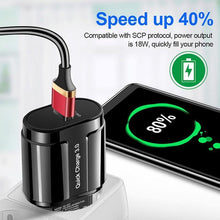 Load image into Gallery viewer, Fast Portable Quick 3.0 USB Charging Powerful Charger EU US Wall Mobile Phone Charger Adapter