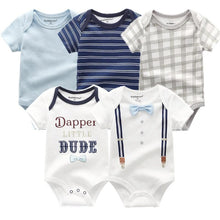 Load image into Gallery viewer, 5 PC Baby Summer High Quality Striped Rompers Jumpsuit For Boy & Girls Comfortable Clothes