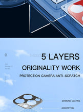Load image into Gallery viewer, Camera Lens Tempered Glass For iPhone 12 11 Pro Max 12 Mini Full Cover Camera Ring Protector Sticker On iPhone12 Anti Scratch Camera Lens Protector 9H HD Camera Tempered Glass